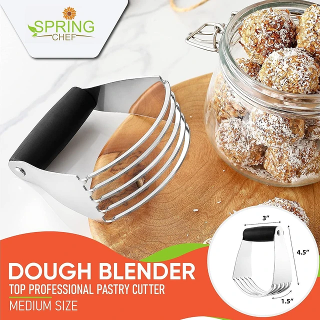 Alt view image 2 of 6 - Spring Chef Medium Dough Blender Hand Tool - Durable Pastry Cutter - Black