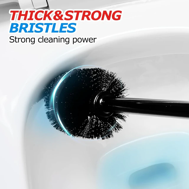 Alt view image 5 of 6 - FORASTO 2in1 Toilet Brush and Plunger Set - Bathroom Bowl Holder Combo