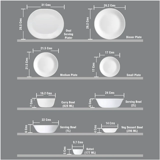 Alt view image 2 of 6 - Corelle Vitrelle 6-Piece Soup/Cereal Bowl Set Triple Layer Glass and Chip Resistant, 18-Oz Lightweight Round Bowls, Winter Frost White