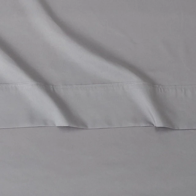 Alt view image 2 of 6 - Amazon Basics Lightweight Super Soft Easy Care Wrinkle-Free Breathable Brushed Microfiber 3-Piece Bed Sheet Set with 14-Inch Deep Pockets, Twin, Dark Gray, Solid