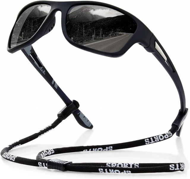 Main image of suoso Polarized Sports Sunglasses for Men: UV400 Protection Glasses Wrap Around Goggles for Driving Fishing