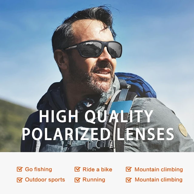 Alt view image 4 of 7 - suoso Polarized Sports Sunglasses for Men: UV400 Protection Glasses Wrap Around Goggles for Driving Fishing