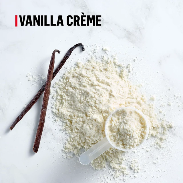 Alt view image 6 of 7 - Muscle Milk Genuine Protein Powder, Vanilla Crème, 1.93 Pounds, 12 Servings, 32g Protein, 2g Sugar, Calcium, Vitamins A, C & D, NSF Certified for Sport, Energizing Snack, Packaging May Vary