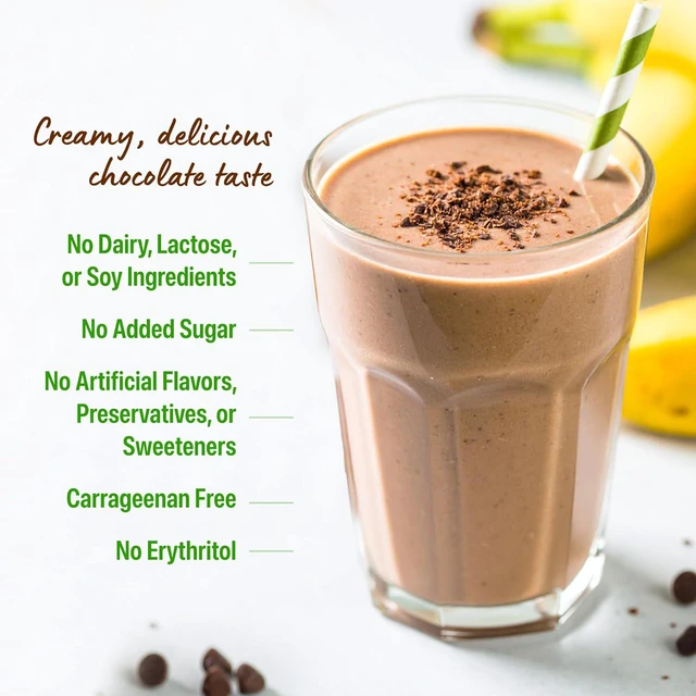 Alt view image 5 of 7 - Orgain Organic Vegan Protein Powder, Creamy Chocolate Fudge - 21g Plant Protein, 6g Prebiotic Fiber, Low Net Carb, No Lactose Ingredients, No Added Sugar, Non-GMO, For Shakes & Smoothies, 2.03 lb