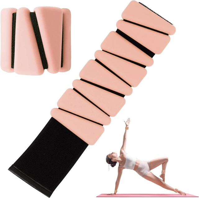 Main image of Wrist Weights Set of 2, Adjustable Silicone Workout Weights for Women and Men, Wearable Ankle/Wrist Weights Suitable for Yoga, Dance, Pilates, Pool Exercises and Jogging, 2lb