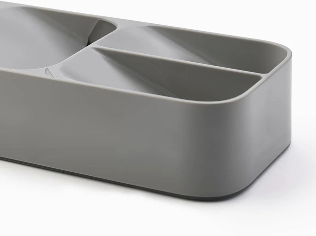Main image of Joseph Joseph DrawerStore Compact Utensil Organizer For Kitchen Drawer Silverware, Flatware Tray, Small, Grey