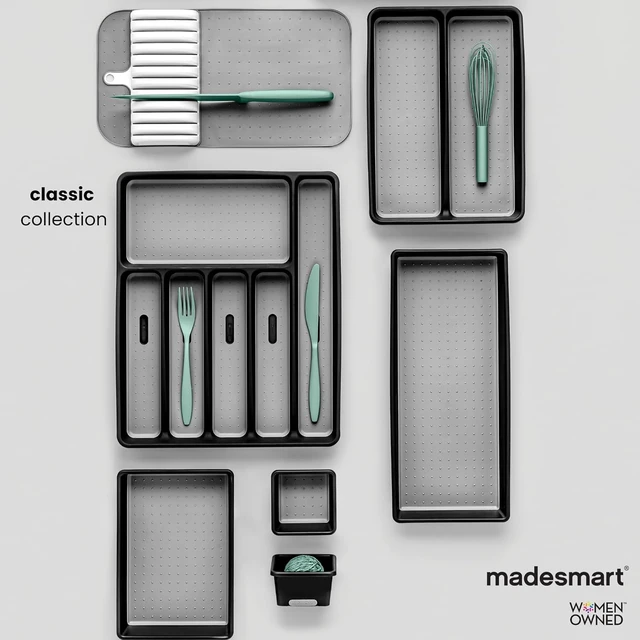 Alt view image 4 of 7 - madesmart Classic 5 Compartment Compact Silverware Tray, White