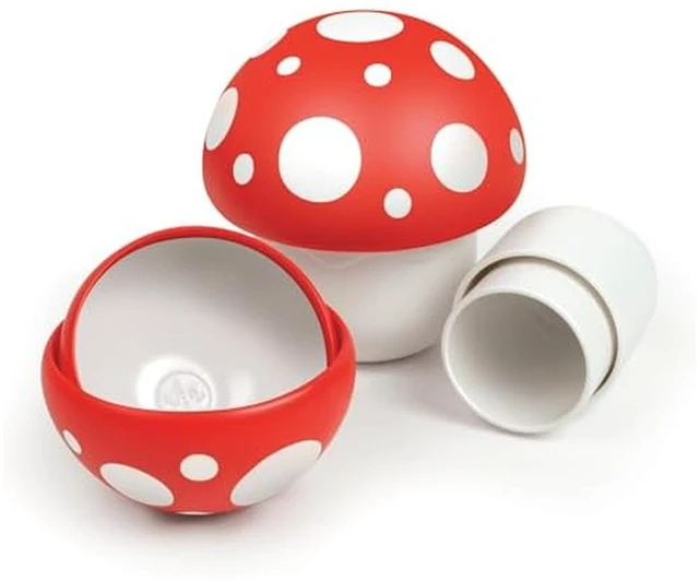 Main image of Genuine Fred Nesting Mushroom Measuring Cups, Set of Fun and Functional Kitchen Measuring Tools, Space-Saving Design with Unique Mushroom Shape