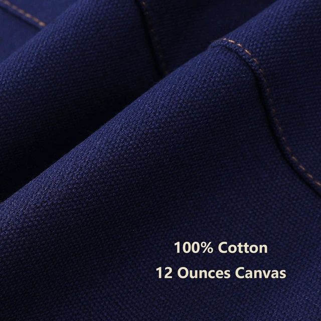 Alt view image 5 of 7 - AFUN Chef Aprons for Women Men with Oversized Pockets, 12-Ounce Cotton Canvas Cross Back Water Repellent Apron (Dark Blue)