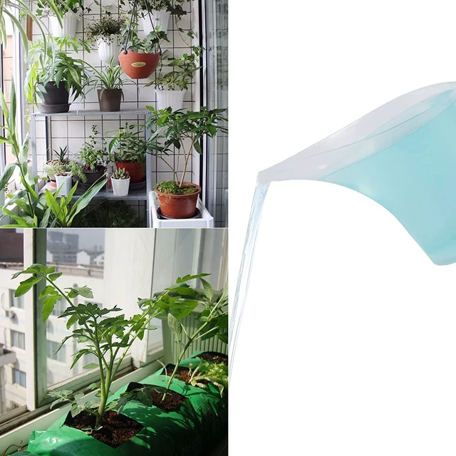 Alt view image 5 of 7 - 4 Pack Plastic Funnel Pitcher,Measuring Cup with Long Spout,Large Capacity Easy Pour Cup,Perfect for Bakeware Mold,Oils,Watering Plants(1000ml)