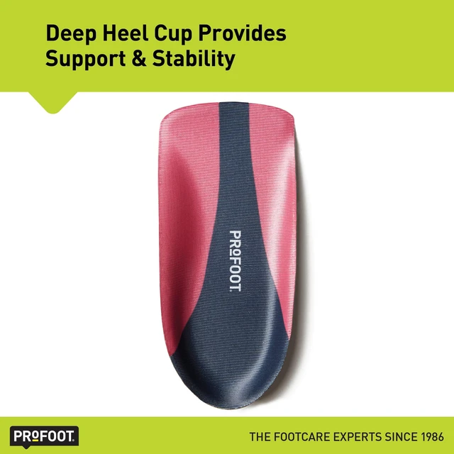 Alt view image 3 of 6 - PROFOOT Plantar Fasciitis Orthotic Insoles for Women (Sizes 6-10) Gel Shoe Inserts for Instant Heel Pain Relief and Arch Support 1 Pair of Heel Pads