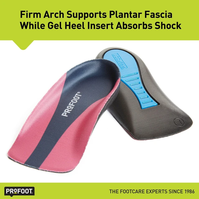 Alt view image 4 of 6 - PROFOOT Plantar Fasciitis Orthotic Insoles for Women (Sizes 6-10) Gel Shoe Inserts for Instant Heel Pain Relief and Arch Support 1 Pair of Heel Pads