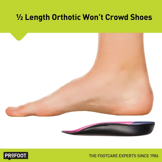Alt view image 5 of 6 - PROFOOT Plantar Fasciitis Orthotic Insoles for Women (Sizes 6-10) Gel Shoe Inserts for Instant Heel Pain Relief and Arch Support 1 Pair of Heel Pads