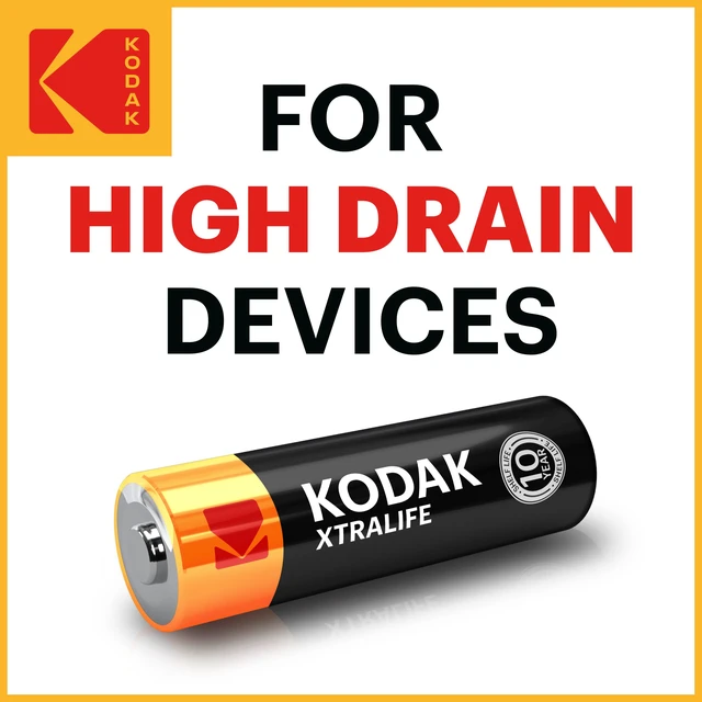 Alt view image 5 of 7 - KODAK AA Alkaline Batteries (24 Pack) Double A Battery, LR6, 1.5V