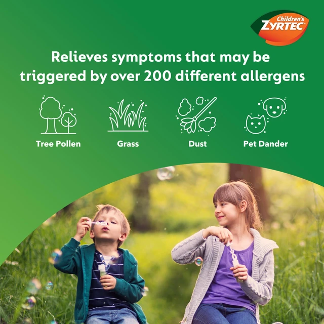Alt view image 4 of 7 - Children's Zyrtec Allergy Relief Syrup Cetirizine HCl, Bubble Gum, 4 fl. oz