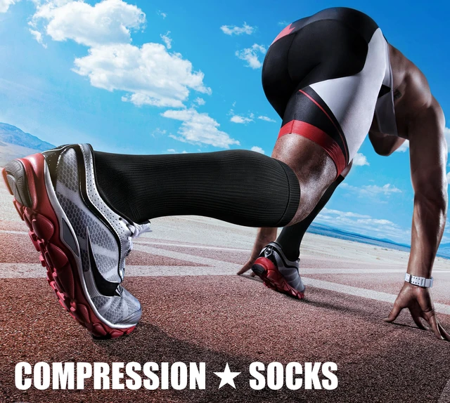 Alt view image 3 of 6 - CHARMKING Compression Socks for Women & Men Circulation (3 Pairs) 15-20 mmHg is Best Support for Athletic Running Cycling