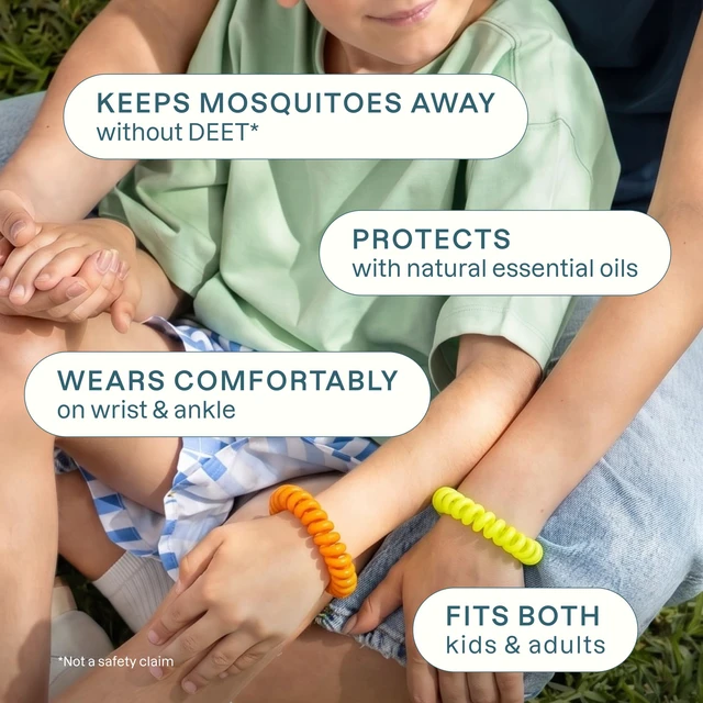 Alt view image 5 of 7 - Cliganic Mosquito Repellent Bracelets for Kids & Adults, Natural, 10 Pack