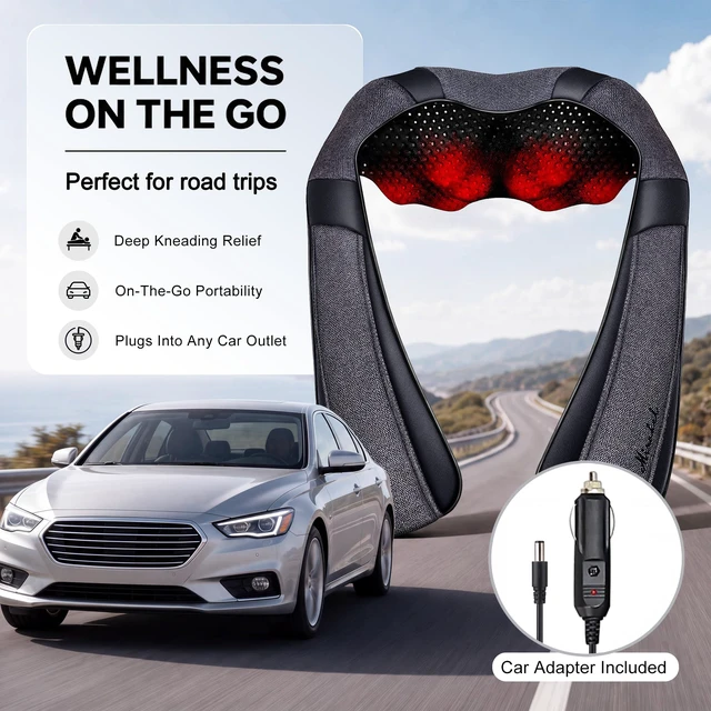 Alt view image 6 of 7 - Mirakel Heat Neck Massager for Pain Relief Deep Tissue - Gift for Women Men