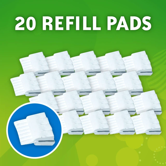 Alt view image 4 of 7 - Scrubbing Bubbles Flushable Toilet Wand Refills, Fresh Brush Toilet Cleaner Refill Pads, Cleans Limescale & Fights Odors, Citrus Scent, 20 Count, Pack of 1