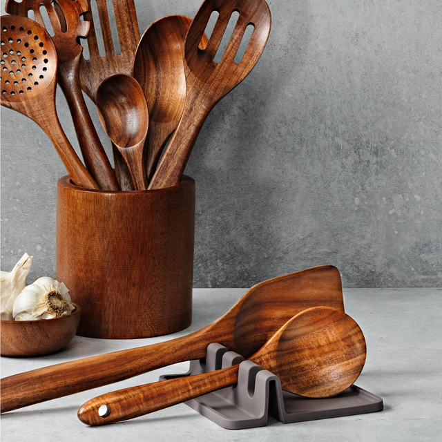 Alt view image 6 of 7 - Zulay Kitchen Spoon Rest for Multiple Utensils High Heat-Resistant Silicone Drip Pad, BPA-Free Spoon Holder for Stove Top, Kitchen Gadget Holder for Ladles, Tongs, Cooking Spatula - Makes Great Gift