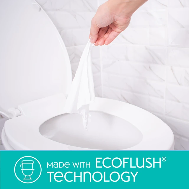 Alt view image 6 of 7 - Nice 'N Clean Adult Flushable Wipes (3 x 60 Count) | Personal Cleansing Wipes Made from Plant-Based Fibers | Infused with Aloe & Vitamin E