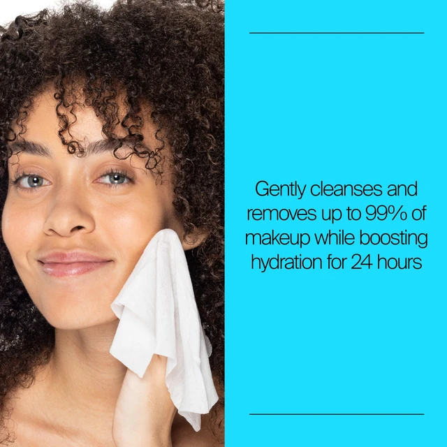 Alt view image 2 of 7 - Neutrogena Hydro Boost Cleansing Wipes Makeup Remover, 25 Ct