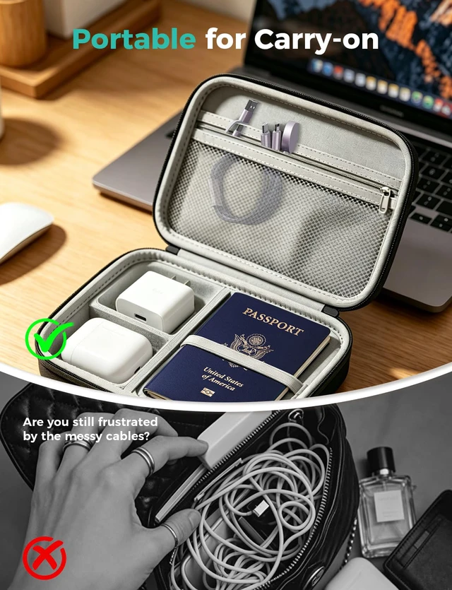 Alt view image 7 of 7 - 2026 Travel Essentials for Apple Watch Charger,Cruise Vacation Camping Essentials,iPhone Charger,Multi Charging Cable,3 in 2 Charging Docks for iWatch Series 11-2/Ultra,iPhone 17-12,Car