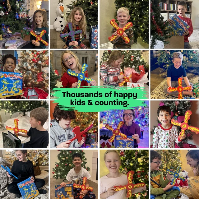 Alt view image 3 of 7 - Fun Boomerang for Kids - Stocking Stuffers for Boys and Girls - Soft & Easy Use - Best Gifts for 6 7 8 9 10 11 12 13 Year Old Boy Gifts - 2026 Top Toys for Boys Age 8-12 + Teens Outdoor Boy Gift Ideas