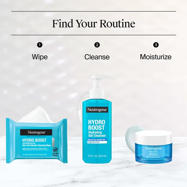 Alt view image 6 of 7 - Neutrogena Hydro Boost Cleansing Wipes Makeup Remover, 25 Ct