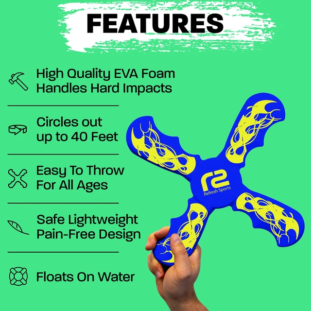 Alt view image 4 of 7 - Fun Boomerang for Kids - Stocking Stuffers for Boys and Girls - Soft & Easy Use - Best Gifts for 6 7 8 9 10 11 12 13 Year Old Boy Gifts - 2026 Top Toys for Boys Age 8-12 + Teens Outdoor Boy Gift Ideas
