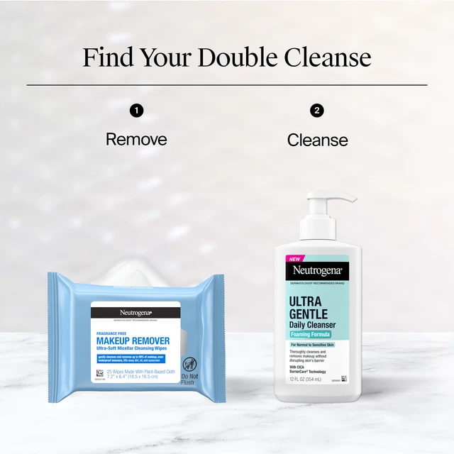 Alt view image 6 of 7 - Neutrogena Makeup Remover Micellar Wipes, 2 Pack of 25 Ct