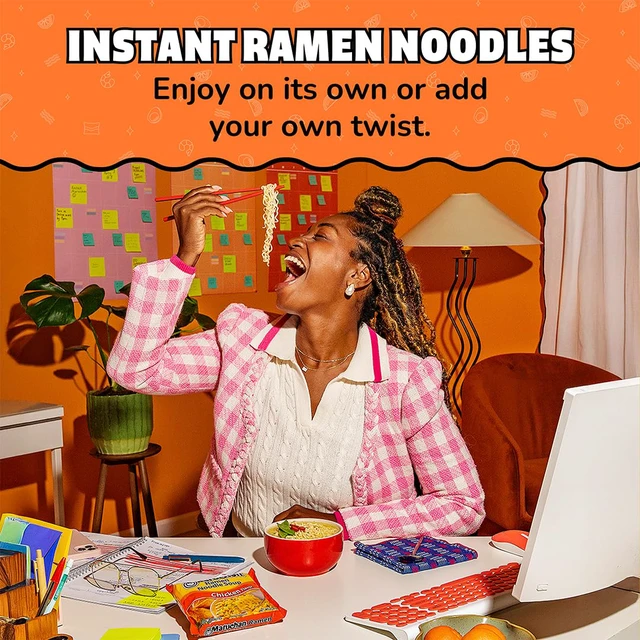 Alt view image 4 of 7 - Maruchan Ramen Noodle Soup, Chicken Flavor Japanese-Style Instant Noodles, Quick & Easy Meal for Kids, Students & Busy Families 3 Oz. (24 Pack)