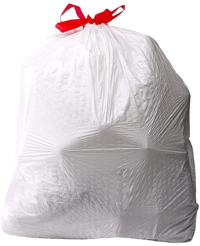 Alt view image 2 of 6 - Amazon Basics Flextra Strength Tall Kitchen Drawstring Trash Bags, Fresh Scent, Tear Resistant, 13 Gallon, 50 Count