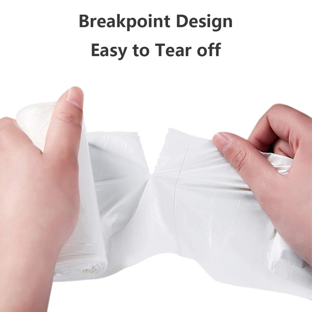 Alt view image 7 of 7 - Small Trash Bags, Magesh 4 Gallon Trash Bag/Small Garbage Bags, Strong Wastebasket Liners for Bathroom Bedroom Office Trash Can, Clear 200 Counts