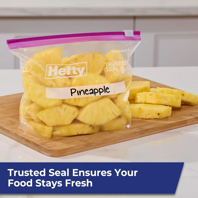 Alt view image 6 of 6 - Hefty Slider Storage Bags, Quart Size, 78 Count