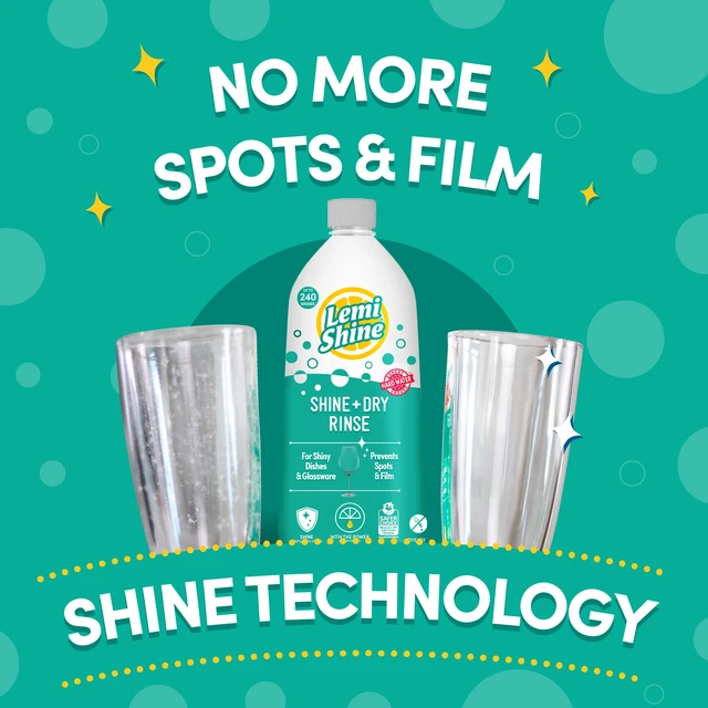 Alt view image 2 of 7 - Lemi Shine Shine and Dry Natural Dishwasher Rinse Aid - 25.35 fl oz