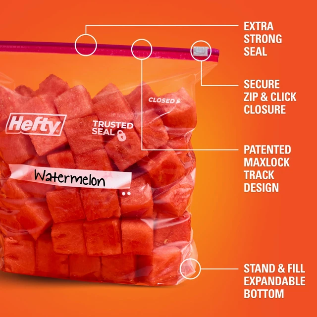 Alt view image 4 of 6 - Hefty Slider Storage Bags, Gallon Size, 66ct