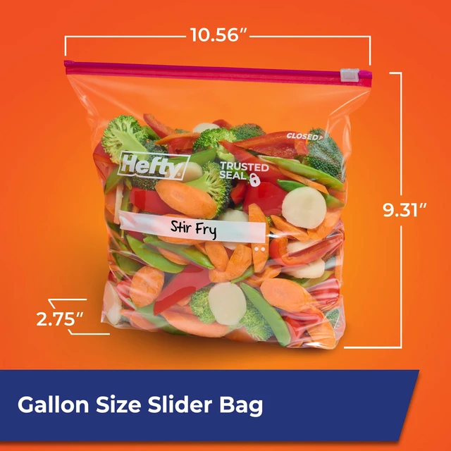 Alt view image 5 of 6 - Hefty Slider Storage Bags, Gallon Size, 66ct
