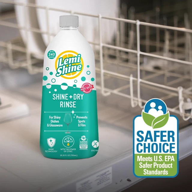Alt view image 5 of 7 - Lemi Shine Shine and Dry Natural Dishwasher Rinse Aid - 25.35 fl oz