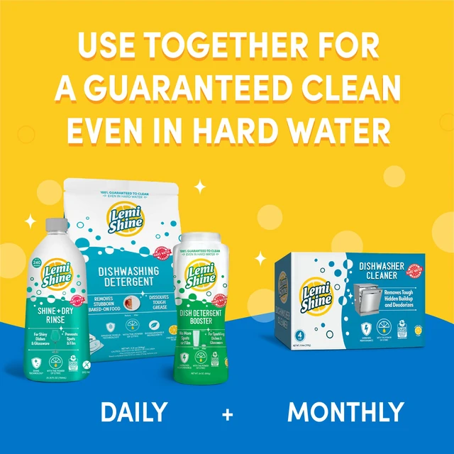 Alt view image 7 of 7 - Lemi Shine Shine and Dry Natural Dishwasher Rinse Aid - 25.35 fl oz