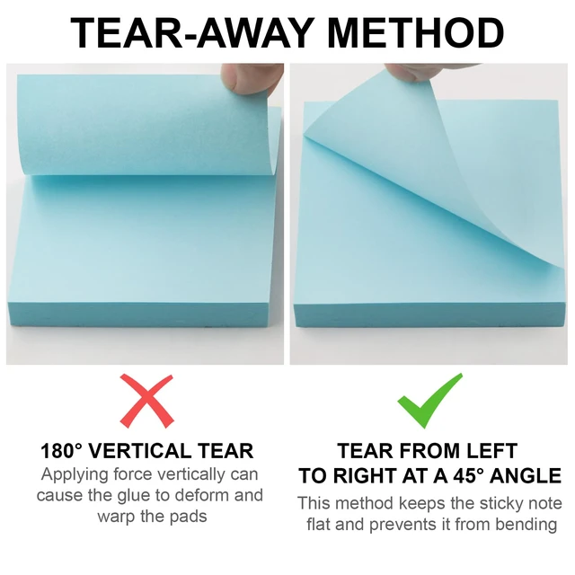 Alt view image 5 of 7 - Sticky Notes 3x3, 8 Pack Sticky Pads 100 Sheet/Pad, Bulk Sticky Note Pads, Multicolor Self-Sticky Notes Pad - Teacher Classroom Must Haves, Back to School and Office Supplies Blank Desk Note Pads.