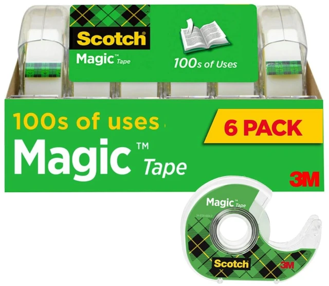 Main image of Scotch Magic Tape, Invisible, 6 Tape Rolls with Dispenders