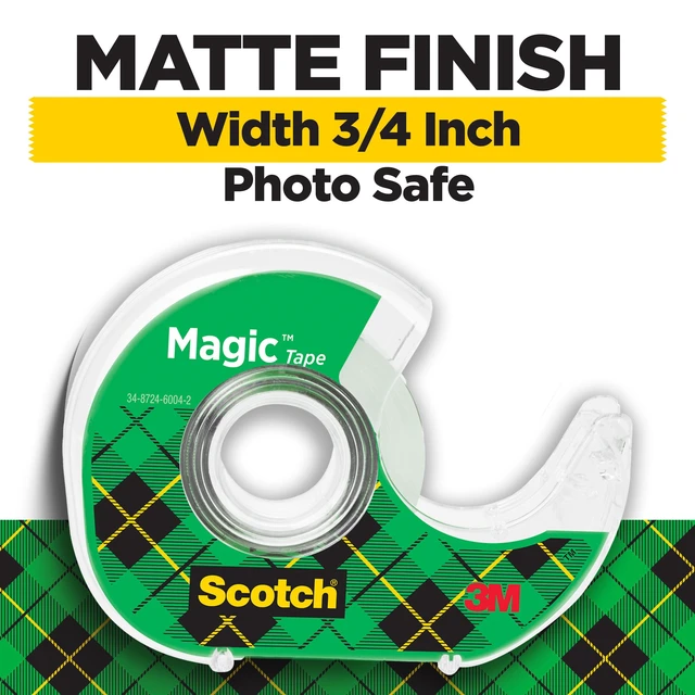Alt view image 2 of 7 - Scotch Magic Tape, Invisible, 6 Tape Rolls with Dispenders