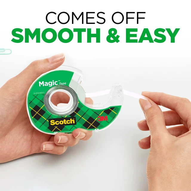 Alt view image 4 of 7 - Scotch Magic Tape, Invisible, 6 Tape Rolls with Dispenders