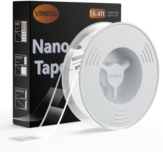 Main image of vimiroo Heavy Duty Nano Double Sided Invisible Bond Mounting Tape, 16.4FT