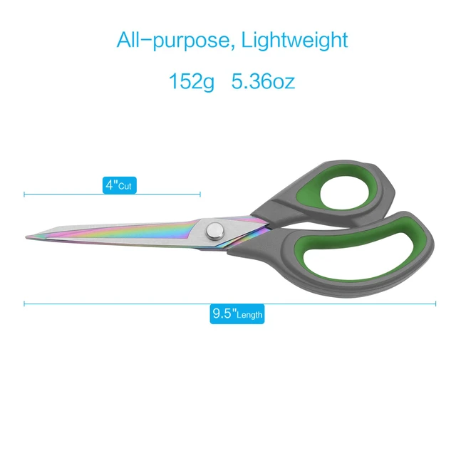 Alt view image 2 of 6 - LIVINGO Fabric Scissors 9.5" Professional Sewing Shears All Purpose