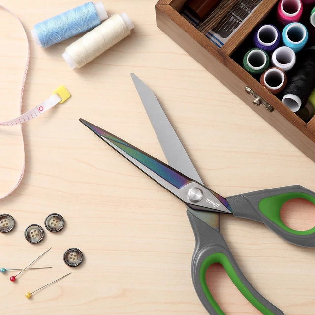 Alt view image 3 of 6 - LIVINGO Fabric Scissors 9.5" Professional Sewing Shears All Purpose