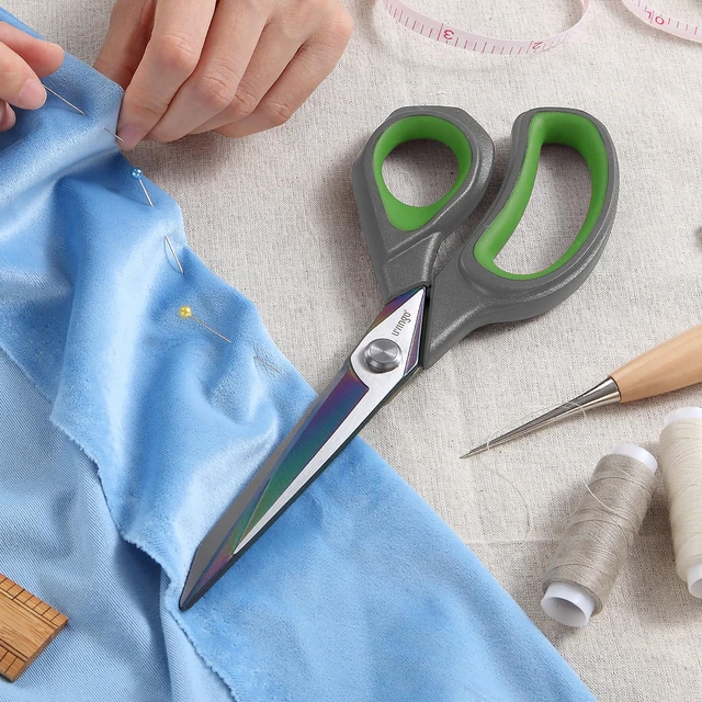 Alt view image 4 of 6 - LIVINGO Fabric Scissors 9.5" Professional Sewing Shears All Purpose