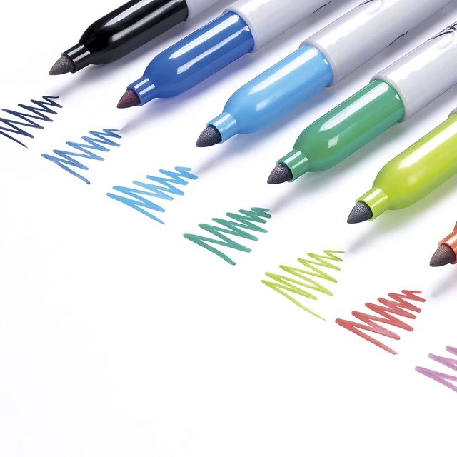 Alt view image 4 of 7 - Sharpie Permanent Markers, Color Burst Limited Edition, Fine Point, Assorted, 24 Count