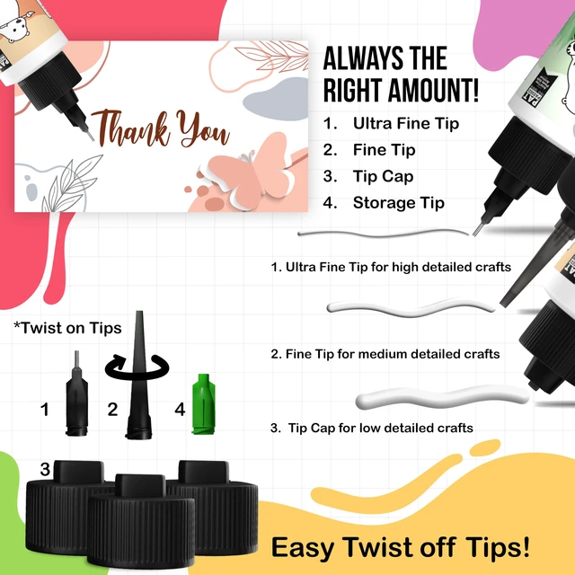 Alt view image 3 of 6 - Bearly Art Precision Craft Glue Mini 2 fl oz with Tip Kit Archival
